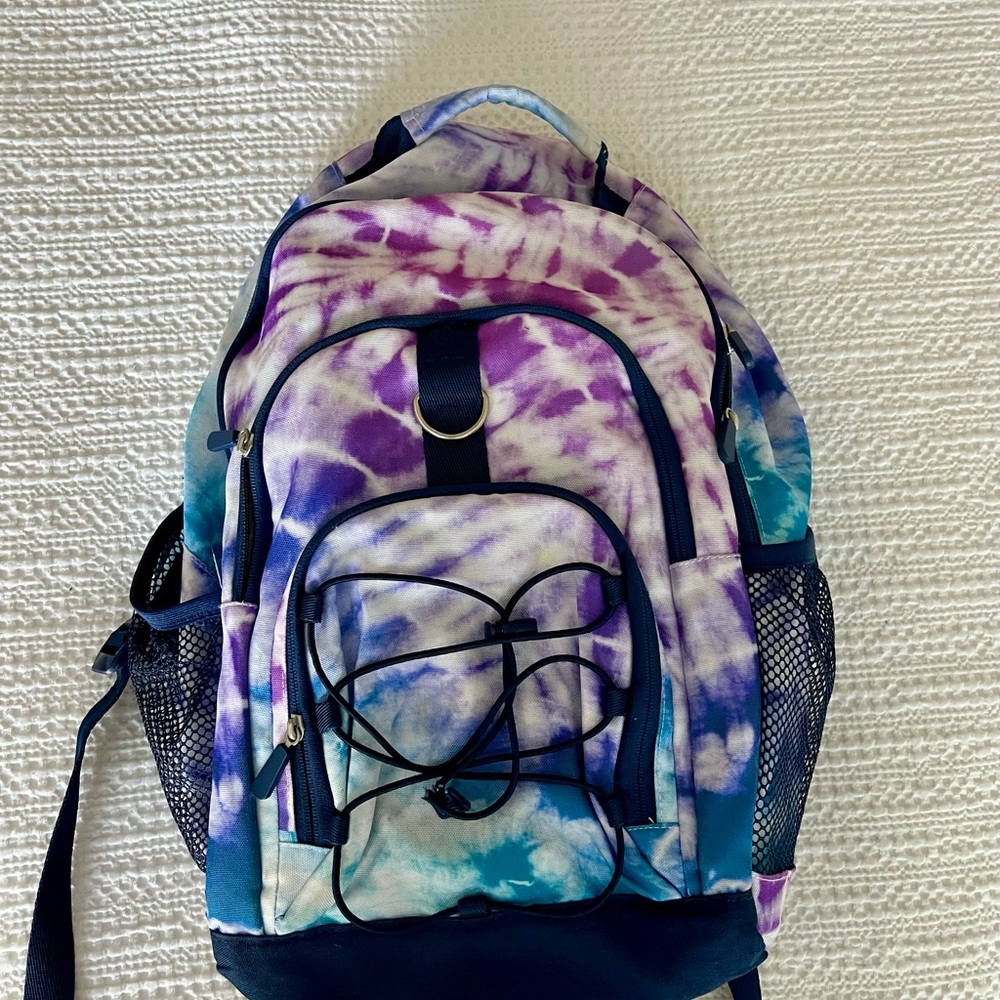 Pottery Barn Tie-Dye Backpack and lunch box